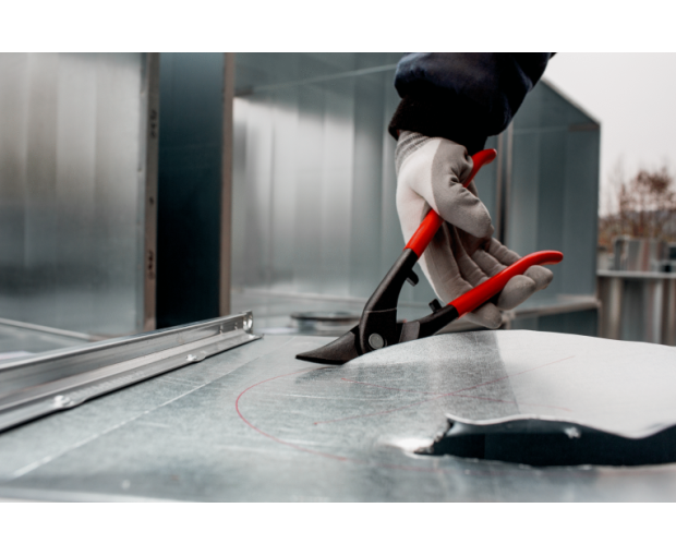 Ножици за ламарина 0.6-1.2 mm ляв и прав срез BAHCO 584D