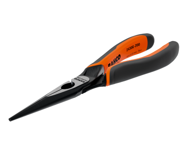 Клещи с удължени полуобли челюсти BAHCO 2430G-160IP