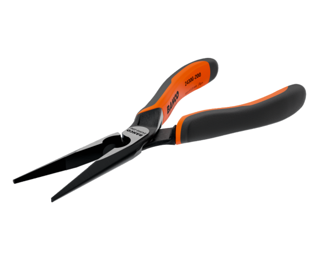 Клещи с удължени полуобли челюсти BAHCO 2430 G-200