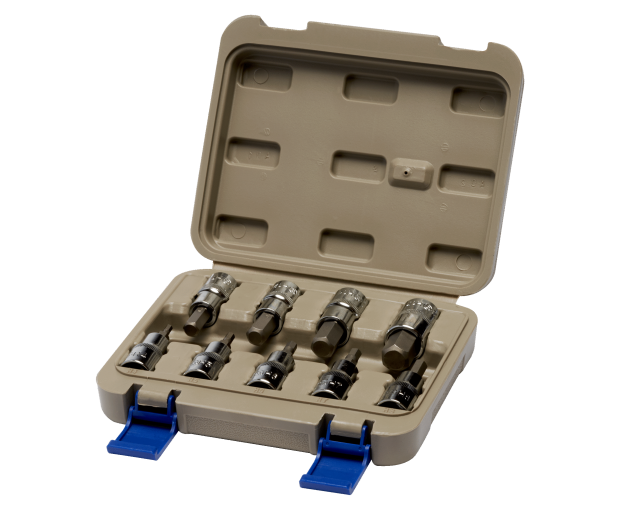 Комплект вложки на 1/2 с накрайник шестостен, 9 броя Irimo 129-9H-4