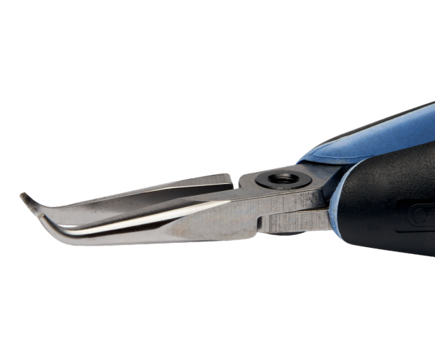 ESD Клещи с полуобли гладки челюсти под ъгъл 60' 155.5 mm Lindstrom RX 7892