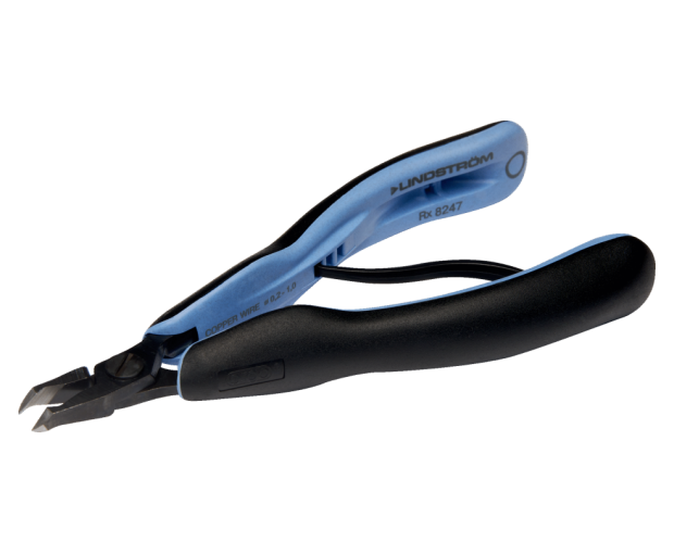 ESD Клещи резачки с челюсти тип "Angle 45°" 0.2-1.0mm, 143mm Lindstrom RX 8247