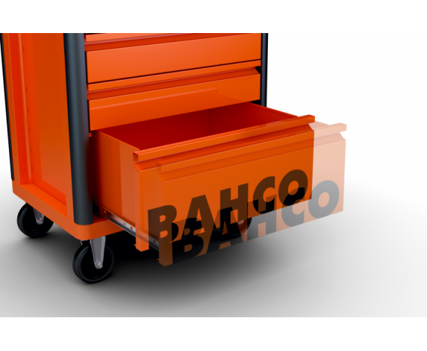 Мобилно работно място с 6 чекмеджета BAHCO 1472K6BLACK