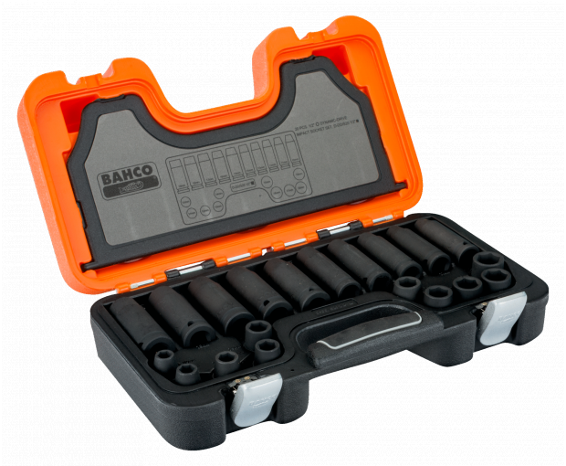 Комплект 20 броя ударни вложки шестостен на 1/2" 10-19 mm BAHCO D-DD/S20