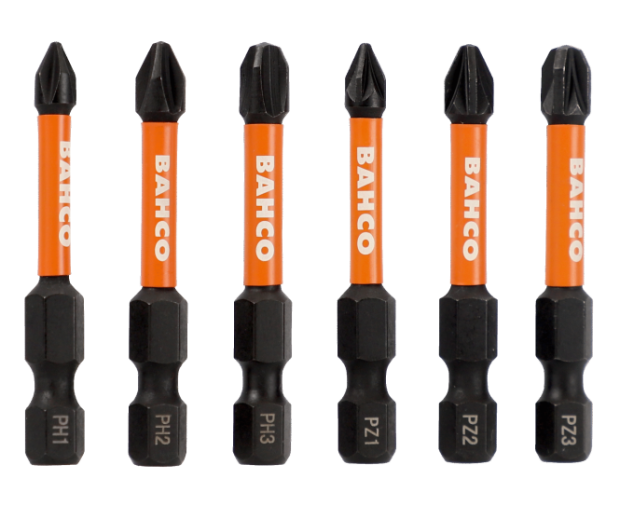 Комплект 40 броя ударни накрайници PH, PZ, TORX, HEX BAHCO 66IM/40C-1