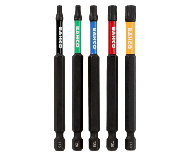 Комплект 40 броя ударни накрайници PH, PZ, TORX, HEX BAHCO 66IM/40C-1