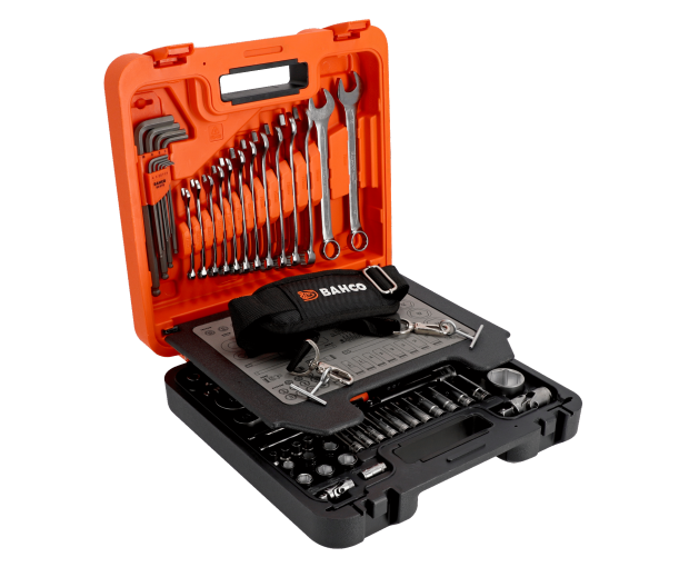 Комплект вложки и аксесоари на 1/4'' и 1/2'', 98 части BAHCO S98MC1H