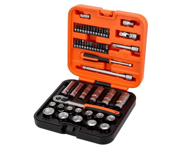 Комплект вложки и аксесоари на 3/8'', 51 части BAHCO S51MC3H