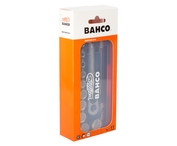 Комплект вложки и аксесоари на 1/4'', 13 части BAHCO S13MC10.5