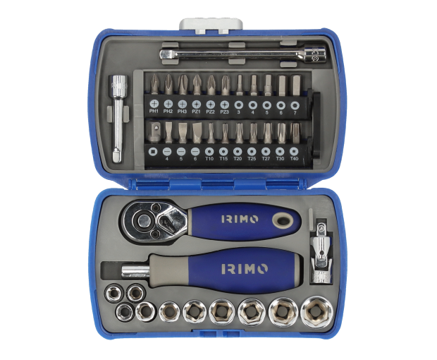 Комплект вложки и аксесоари на 1/4'', 37 части Irimo 109-37-4