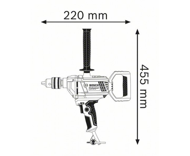 Бормашина-миксер BOSCH GBM 1600 RE