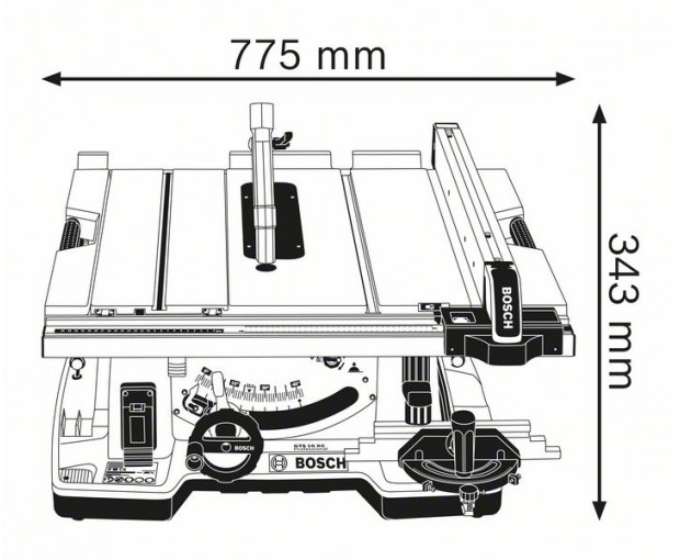Стационарен трион BOSCH GTS 10 XC, 0601B30400