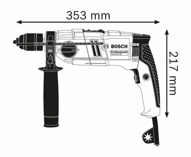 Ударна бормашина BOSCH GSB 18-2 RE, 06011A2190