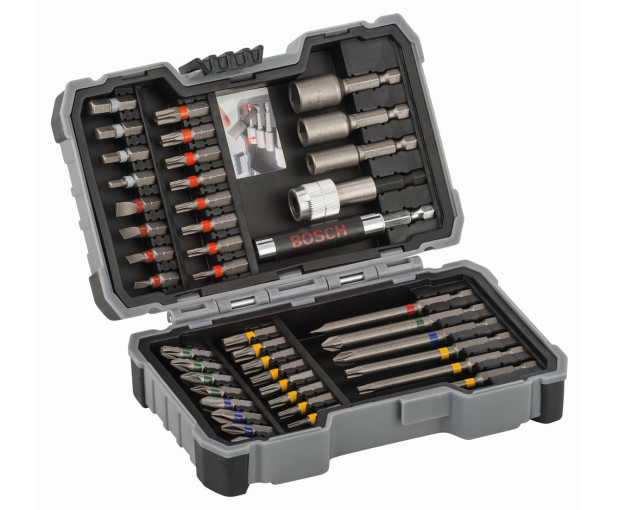 Комплект битове и накрайници BOSCH Extra Hard 43 части, 2607017561