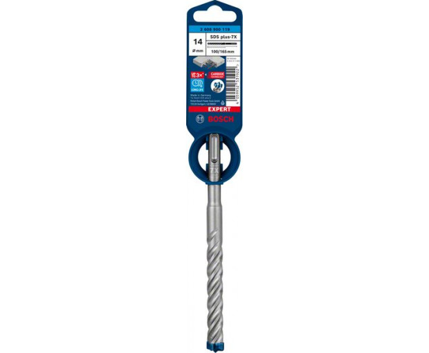 EXPERT Свредло BOSCH SDS plus 7X 14x100x165, 2608900119