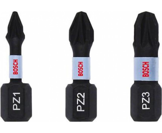 Битове BOSCH Impact Control PZ, 3 бр. 25 mm, 2608522471
