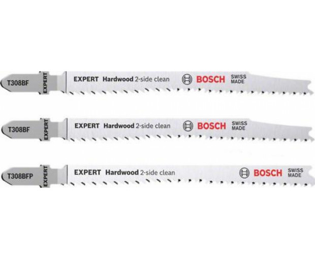 Нож BOSCH T308BOF, 2xT308BF 3 бр. HardWood BiM, 2608900549