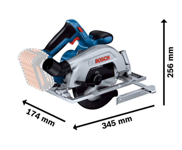 Акумулаторен циркуляр BOSCH GKS 185-LI Solo, 06016C1221