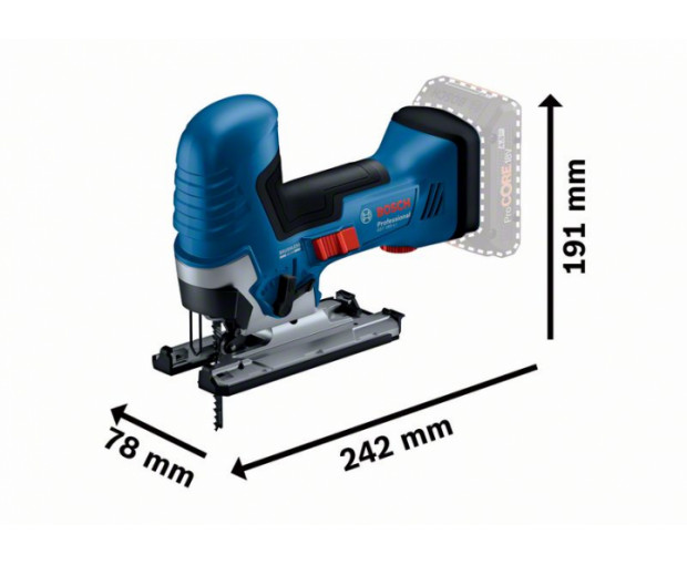 Прободен трион BOSCH GST 185-LI Solo, 06015B2021