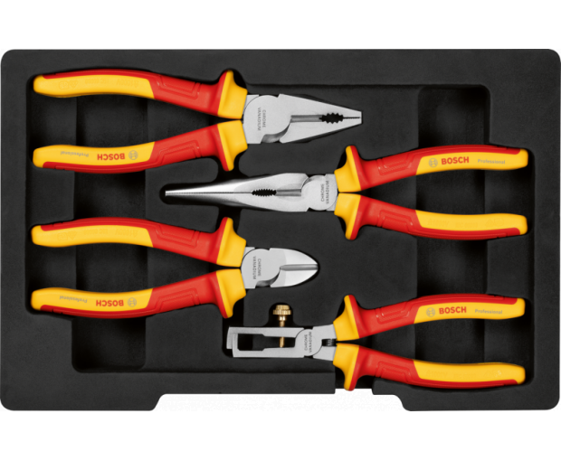 КОМПЛЕКТ КЛЕЩИ VDE, 4 ЧАСТИ BOSCH  PROFESSIONAL