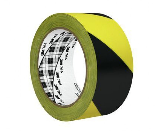 Маркираща лента 3М™ 766i жълто/черна 50 mm х 33 m