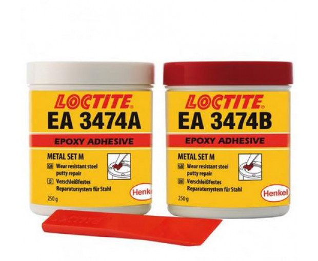 Стоманен износоустойчив кит Loctite ЕА 3474  A+B - 2х250g