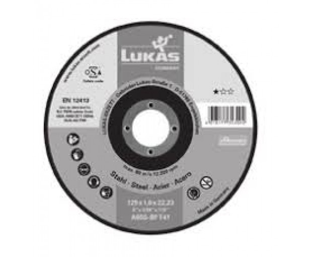 Диск за стомана Lukas 125x1.6x22.2 A46T-BF T41 PREMIUMFLEX