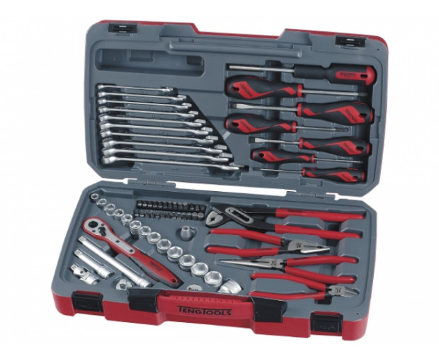 Комплект вложки и аксесоари Teng Tools на 1/4 & 3/8  67бр Т3867