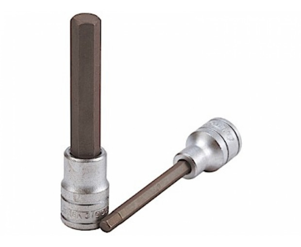Вложка на 1/2" с удължен накрайник Teng Tools HEX-7 х 100 mm