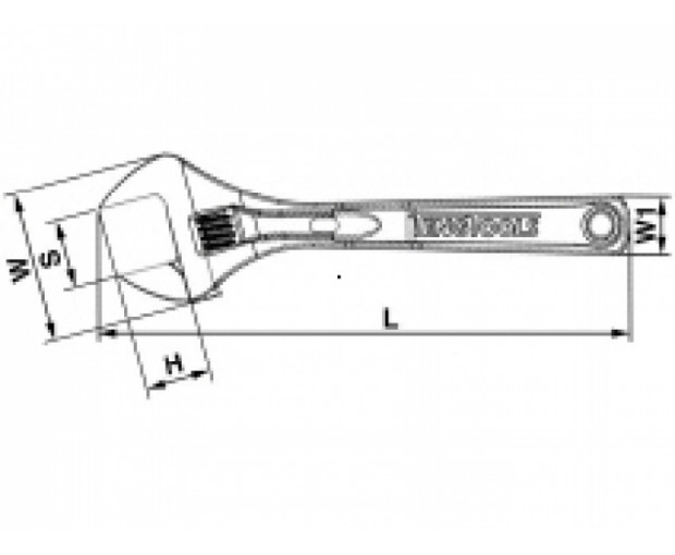 Ключ раздвижен Teng Tools до 24 mm или 15/16 inch