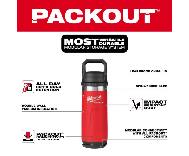 EKO PACKOUT бутилка 532 мл – червена