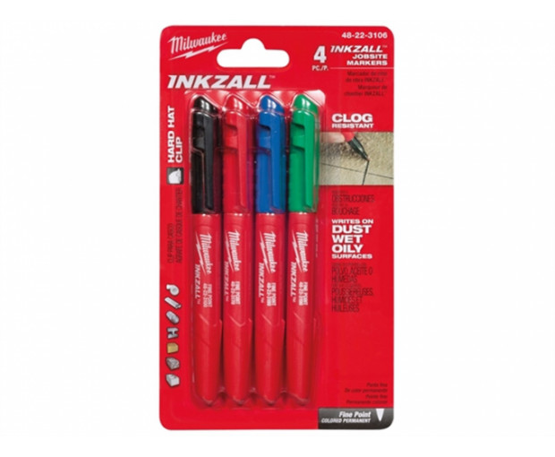 Комплект тънкопишещи маркери Milwaukee, INKZALL