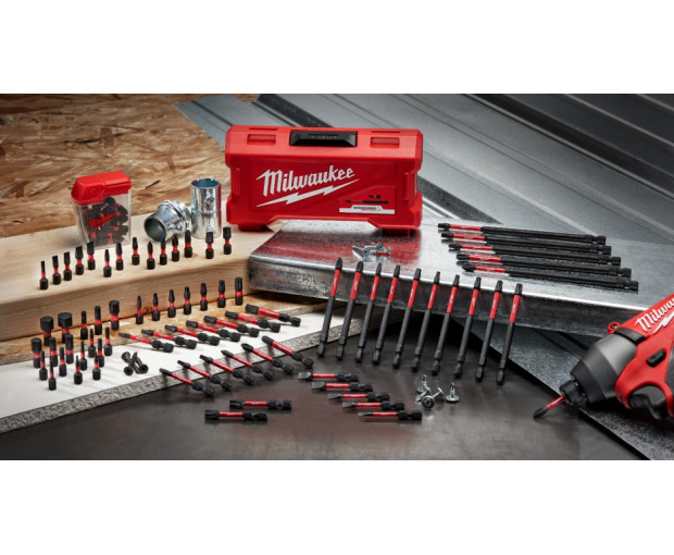 Комплект ударни накрайници шлиц Milwaukee, SL 6.5 x 25 mm