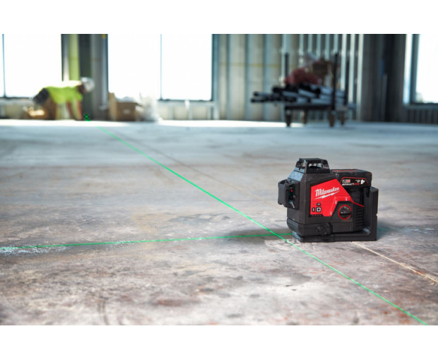 Акумулаторен линеен лазерен нивелир Milwaukee, M123PL-401C