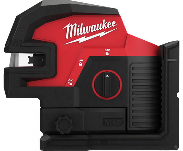 Линеен лазерен нивелир в 4 равнини, зелен Milwaukee M12CLL4P-0C, 4933479202