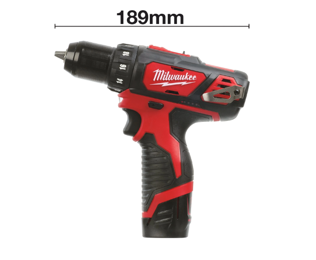 Акумулаторен винтоверт Milwaukee M12BDD-201C, 12 V, 30 Nm, 4933479439