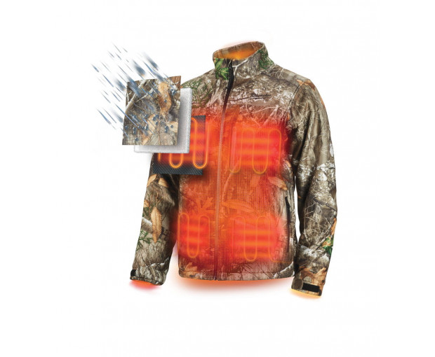 Яке с подгряване Milwaukee M12HJCAMO6-0(камуфлаж)-размер ХL