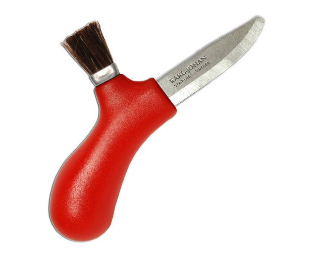 Нож за гъби в червен Karl-Johan