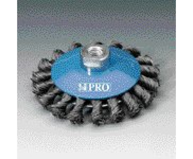 Скосена четка с усукана стоманена тел Osborn  D100x13 M14 x 2 0.50 mm