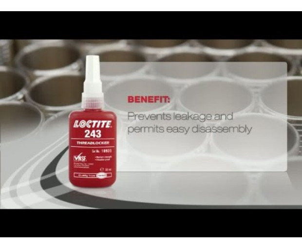 Осигурител за резби Loctite 243, средна якост - 10 ml