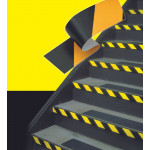 Маркираща лента за под 3M™ 5702 жълто/черна  50 mm х 33 m