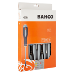 Комплект 6 броя отвертки ERGO - шлиц, PH и PZ BAHCO BE-9886