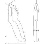 Макетен нож 18 mm BAHCO KE18-01