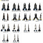 ESD Клещи резачки с челюсти тип "Angle 45°" 0.2-1.0mm, 143mm Lindstrom RX 8247