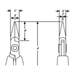 ESD Клещи с полуобли гладки челюсти 120 mm Lindstrom 7893