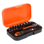 Комплект вложки и аксесоари на 1/4'', 34 части BAHCO S34MC8H