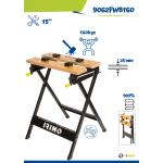 Сгъваема работна маса 760 x 610 x 605 mm Irimo 9062FWB160