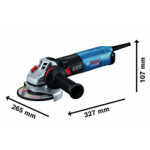 Ъглошлайф BOSCH GWS 17-125 S, 06017D0300