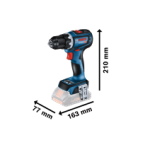 Акумулаторен винтоверт BOSCH GSR 18V-90 C, solo, 06019K6000