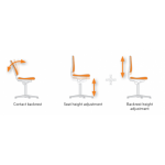 Индустриален ергономичен стол Unitec 2 BIMOS 9653